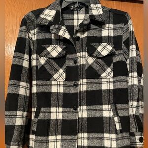 🧥 BLACK & WHITE PLAID Kids JACKET